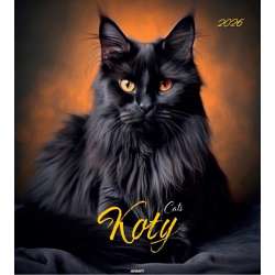 Kalendarz 2026 ścienny 32x32cm Koty