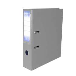 Segregator Petite Office A4/75mm szary STRIGO - 1