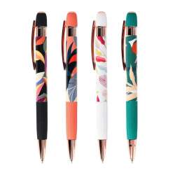 Długopis żelowy Floral niebieski (24szt) STRIGO - 1