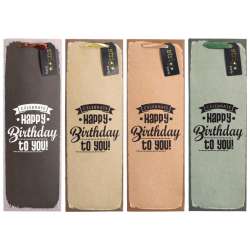 Torba prezentowa Party 12x36x9cm mix STRIGO - 1