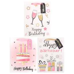 Torba prezentowa Party 18x23x10cm mix STRIGO - 1