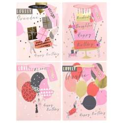 Torba prezentowa Party 18x23x10cm mix STRIGO - 1