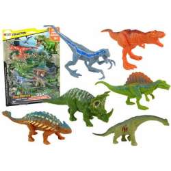 Zestaw figurki dinozaury kolorowe 6 szt