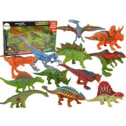 Zestaw figurki dinozaury kolorowe 12 szt