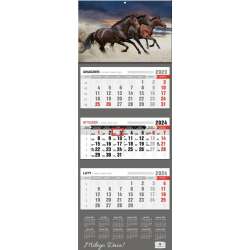 Kalendarz 2024 trójdzielny Konie