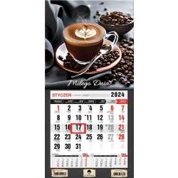 Kalendarz 2024 jednodzielny mini z mag. Kawa