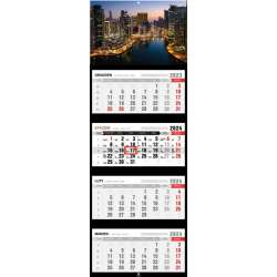 Kalendarz 2024 czterodzielny City Dubaj