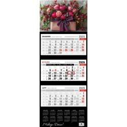 Kalendarz 2026 trójdzielny premium flower box