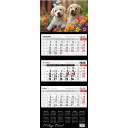 Kalendarz 2026 trójdzielny premium pieski - 1