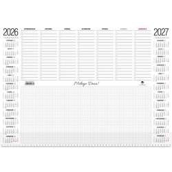 Kalendarz 2026/2027 niuwar z przezroczystą listwą - 1