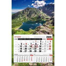 Kalendarz 2026 jednodzielny 3XL Tatry