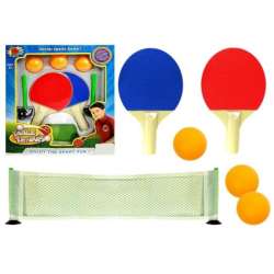 Zestaw do tenisa stołowego (paletki, piłeczki, siatka) Lean Toys (5666) - 1