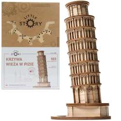 Puzzle Drewniane 3D Krzywa Wieża w Pizie - 1