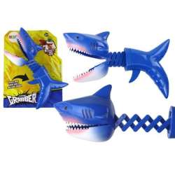 Zabawka gryząca rekin na sprężynie niebieski