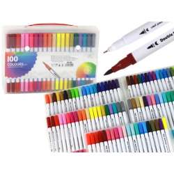 Pisaki dwustronne w organizerze 100 kolorów - 1