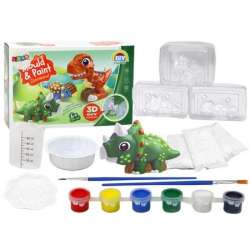 Odlewy gipsowe Dinozaury 3D z farbami DIY