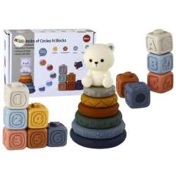 Piramidka miś miękkie klocki