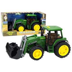 Traktor z koparką światła dźwięk zielony - 1