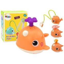 Zabawka do kąpieli Wieloryb pomarańczowy - 1