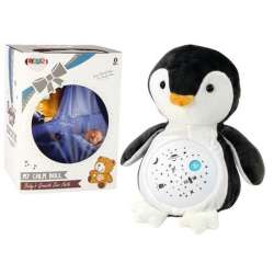 Pluszowy usypiacz Miś Pingwin światła dźwięki