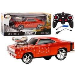 Auto R/C 1:18 Drift 360 światło dźwięk czerwony - 1