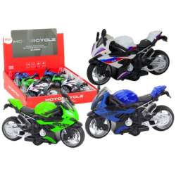 Motocykl sportowy 1:16 (światło + dźwięk) p6 mix cena za 1 szt (18829)
