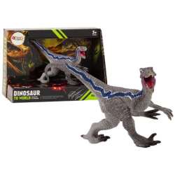 Figurka dinozaura kolekcjonerska velocitaptor siwy - 1