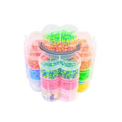 Zestaw gumek do tworzenia bransoletek DIY 4500el LeanToys 20158 (20158 LEANTOYS) - 1