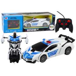 Auto-Robot R/C 2w1 transformacja Policja - 1
