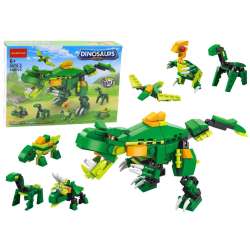 Klocki konstrukcyjne dinozaury 6w1 160el - 1