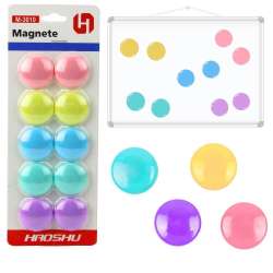 Magnesy do tablic kolorowe 3cm 10szt