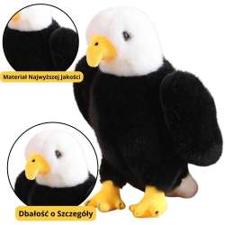 Maskotka Orzeł czarno biały 25cm - 1