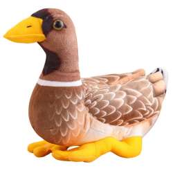 Maskotka Kaczka brązowo żółta 28cm