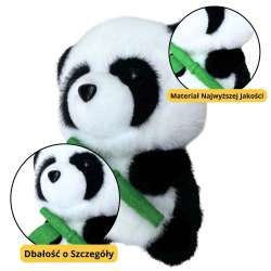 Maskotka przytulanka panda z bambusem 18cm