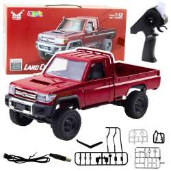Terenówka RC 4x4 czerwona 1:12