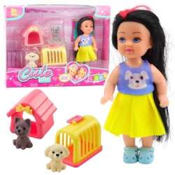 Laleczka mini w sukience z pieskiem - 1