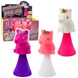 Skaczący jednorożec na sprężynie Pop Up 10cm MIX