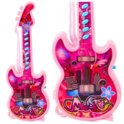 Gitara elektryczna różowa 29cm - 1