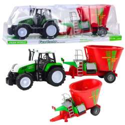 Traktor rolniczy z przyczepą mieszalnik paszy - 1