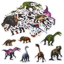 Zestaw naklejek z dinozaurami 4-7cm 50szt