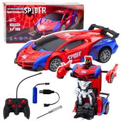 Samochód Robot Spider R/C 2w1 światło dźwięk - 1