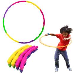 Hula Hop z wypustkami składane kolorowe 50cm 7el