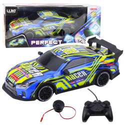 Samochód sportowy R/C niebieski żółty