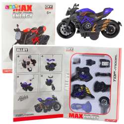 Motocykl do skręcania metalowy 1:14