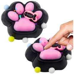 Gniotek Kocia łapka antystres Squishy czarno-róż