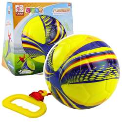 Piłka piankowa na sznurku żółta 14cm