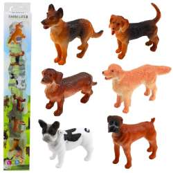 Zestaw mini figurki psy 4cm 6szt
