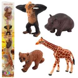 Zestaw mini figurki dzikie zwierzęta 6-9cm 4szt - 1