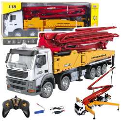 Betoniarka z pompą Huina metalowa 1:18 - 1