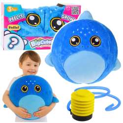 Piłka do skakania rekin niebieski + pompka 50cm